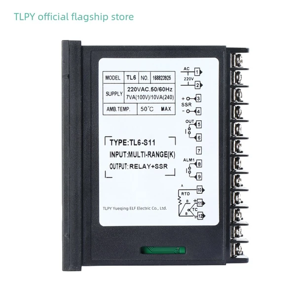 TL6 Dijital Sıcaklık Kontrol Cihazı - E Tipi Çift Çıkışlı (Röle/Solid State SSR) - 4