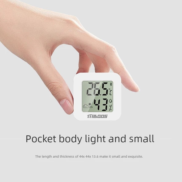 Mini Dijital Termometre Higrometre - İki Adet - 3