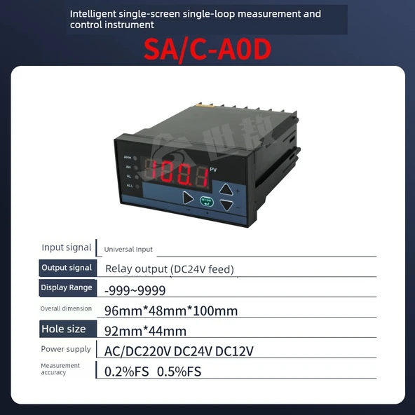 Dijital Ekranlı Sıcaklık Kontrol Cihazı - SA/C-A0D Röle Çıkışlı