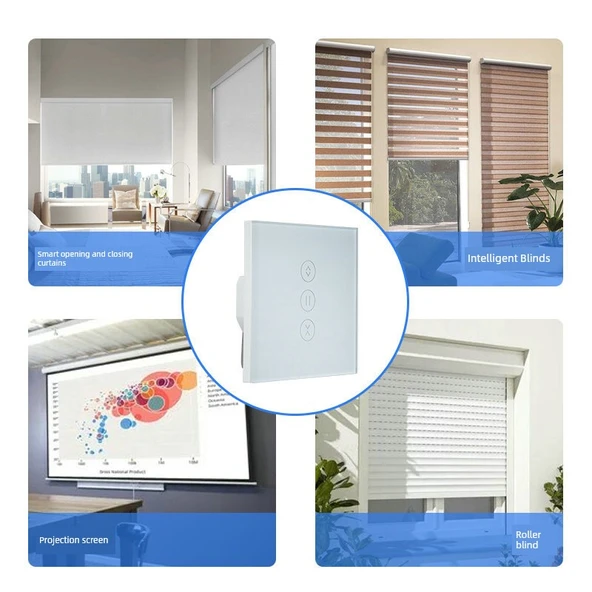 Akıllı Zigbee Perde Anahtarı - Avrupa ve İngiliz Zigbee Versiyonu - 4