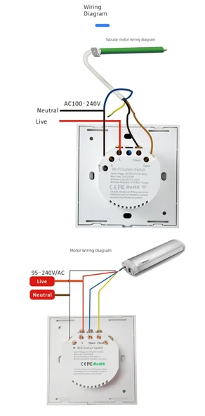 Akıllı Zigbee Perde Anahtarı - Avrupa ve İngiliz Zigbee Versiyonu - 11