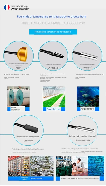 Termostat Prob Sensörü - 5 Metre Hava Başlıklı - 10