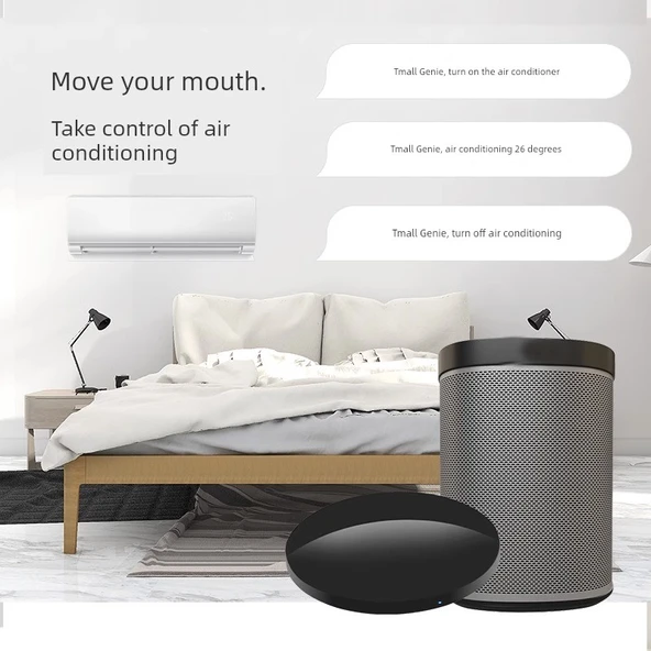 TH-007 Mini Gülen Yüz WiFi Akıllı Sıcaklık ve Nem Sensörü - Beyaz - 6
