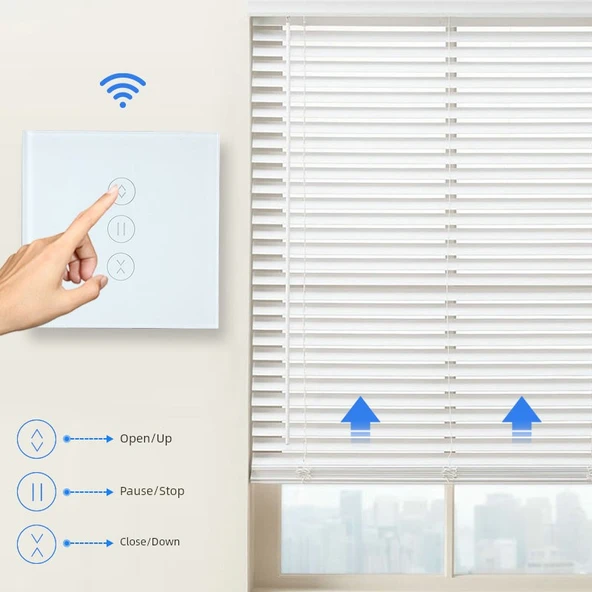 Akıllı Zigbee Perde Anahtarı - Avrupa ve İngiliz Zigbee Versiyonu - 2
