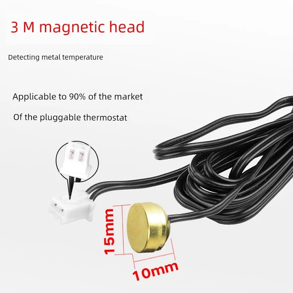 Termostat Prob Sensörü - 3 Metre Manyetik Başlıklı