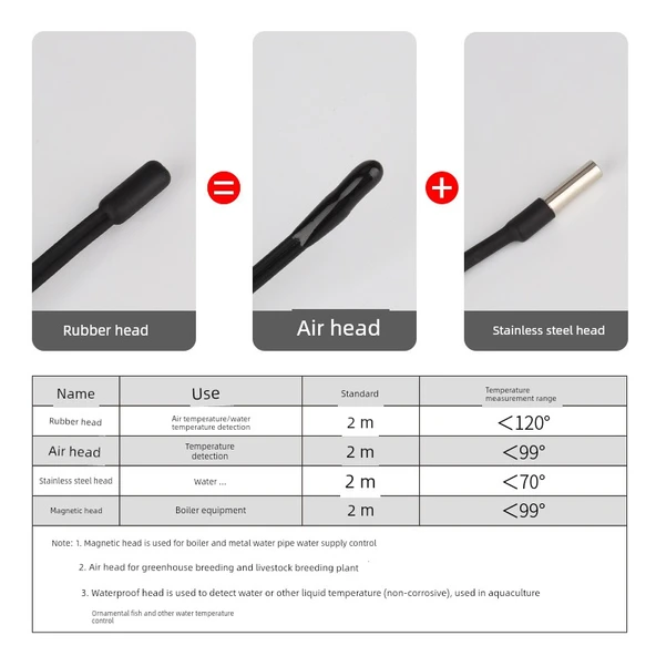 XT Sıcaklık Kontrol Cihazı - Tek Prob Paslanmaz Çelik Başlıklı 2M (Buzdolabı için) - 8