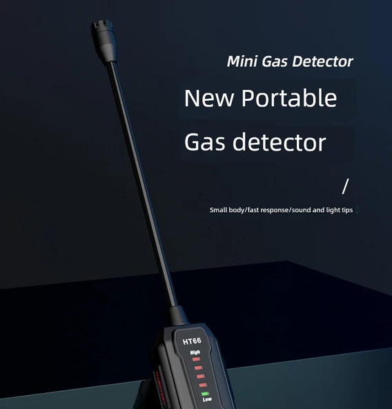 Doğal Gaz Kaçak Dedektörü Taşınabilir Yanıcı Gaz Sızıntısı Test Cihazı HT66 - 7