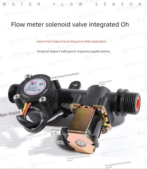 Su Kontrol Makinesi Akış Ölçer - 4 Noktalı Entegre Valf, SM Fişli 16 Telli - 9