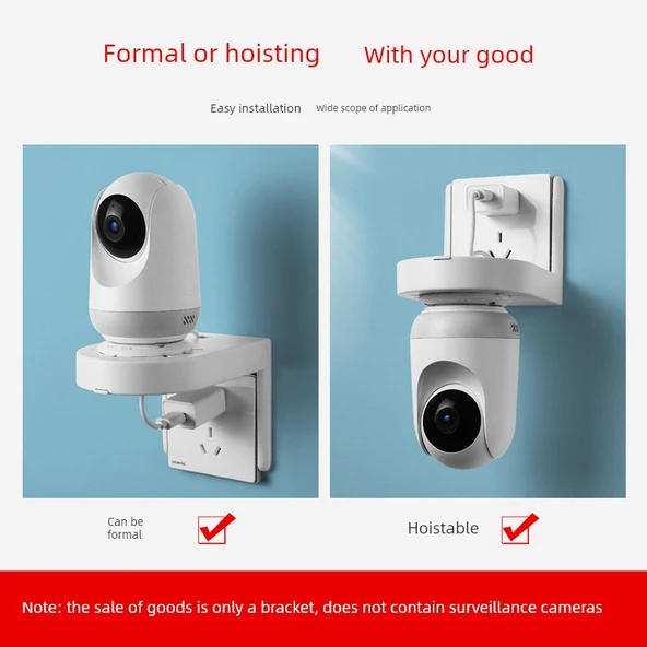 Xiaomi Fluorite Kamera Duvar Montaj Braketi - Tek Tip 86 Yuva için Flip-Chip - 5