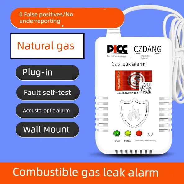 Gaz Kaçağı Dedektörü - Doğal Gaz Algılama Yangın Sertifikalı