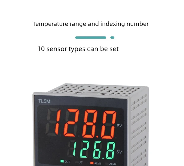 TL5M Dijital Sıcaklık Kontrol Cihazı - PT100 30A Yüksek Güç Röle Çıkışı - 9