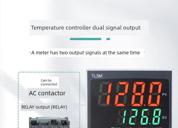 TL5M Dijital Sıcaklık Kontrol Cihazı - 2 Yönlü Alarm Röle/SSR - 11