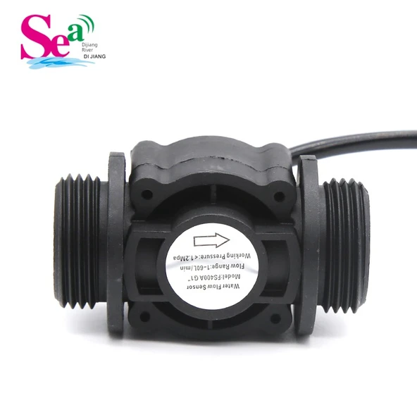 DN25 Su Akış Sensörü - FS400A - 1 İnç - SM Fişli 15cm Kablo
