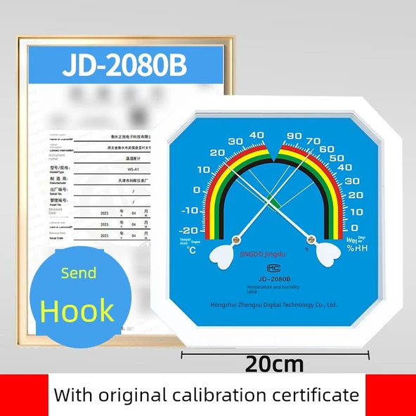 Termometre Higrometre JD2080B Kalibrasyon Sertifikalı