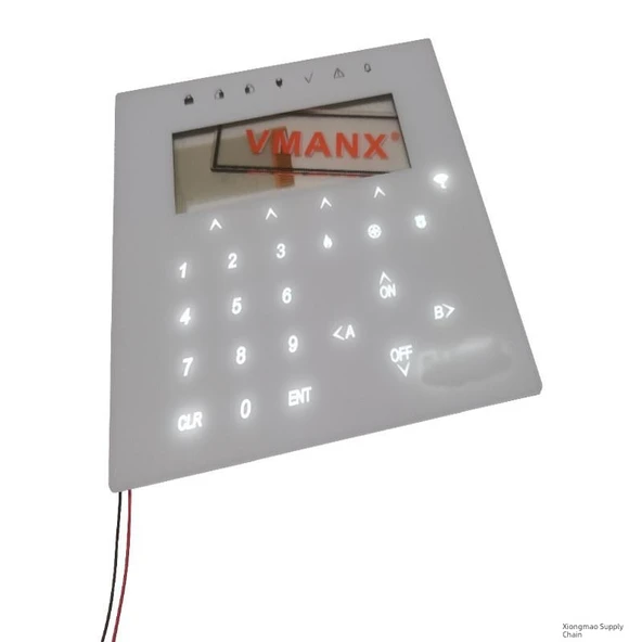 Güvenlik için Arkadan Aydınlatmalı Dokunmatik Panel Anahtarı - Standart Model - 9