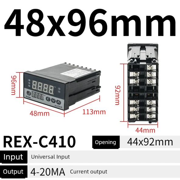 REX-C100 Evrensel Giriş 4-20Ma Akım Çıkışlı Yüksek Kaliteli Sıcaklık Kontrol Cihazı
