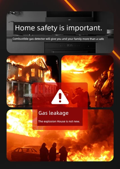 Taşınabilir Yanıcı Gaz Dedektörü - Sesli ve Işıklı Alarm - Kalem Tipi YQ2910 - 8