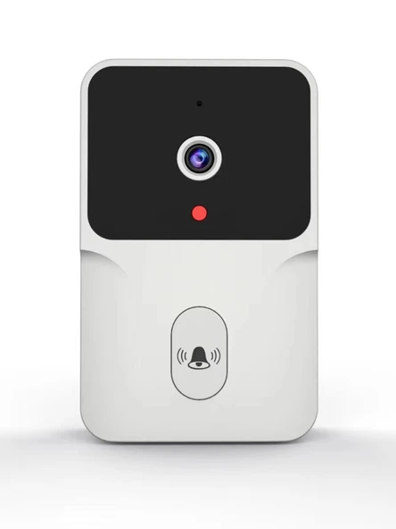 WiFi Akıllı Görüntülü Kapı Zili - Beyaz Ding Dong M8 (Kement Uygulaması) - 4