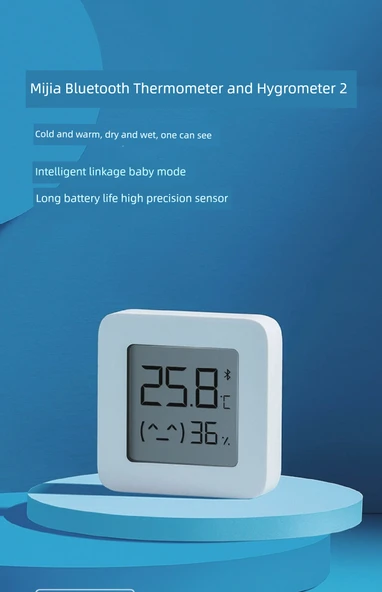 Bluetooth Sıcaklık ve Nem Ölçer 2 - 3'lü Paket + 3 Yedek Pil - Resim 6