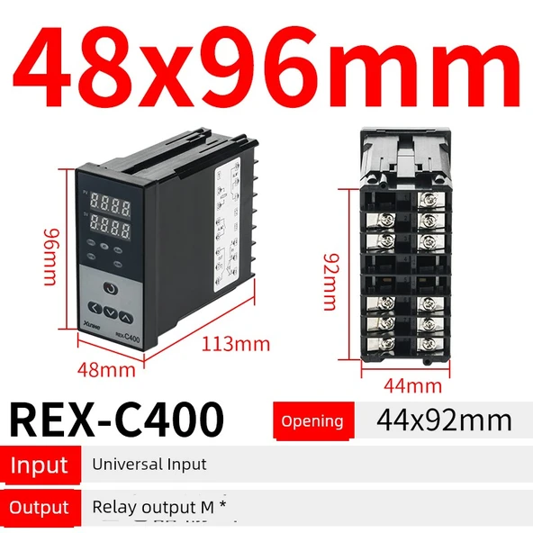 REX-C400 Evrensel Giriş Röle Çıkışlı Yüksek Kaliteli Sıcaklık Kontrol Cihazı
