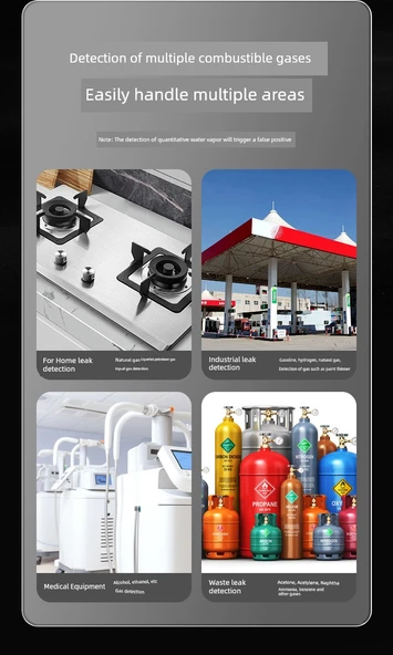 Taşınabilir Yanıcı Gaz Dedektörü - Sesli ve Işıklı Alarm - Kalem Tipi YQ2910 - 10