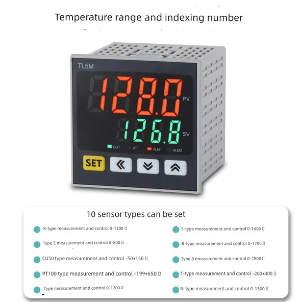 TL5M Dijital Sıcaklık Kontrol Cihazı - 2 Yönlü Alarm Röle/SSR - 3