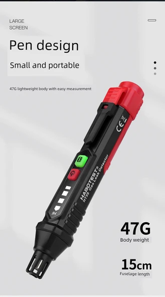 El Tipi Gaz Kaçağı Dedektörü HT609 (Sıcaklık ve Nem Ölçümü) - 11