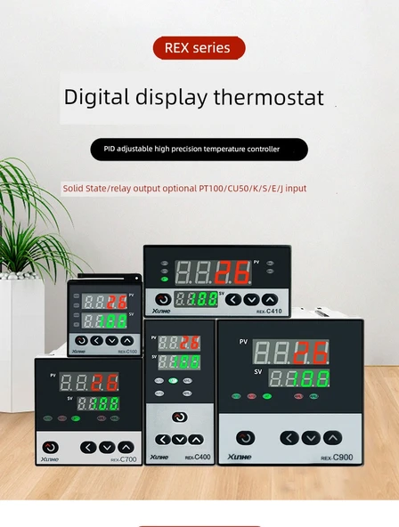 REX-C100 Evrensel Giriş Katı Hal Çıkışlı Yüksek Kaliteli Sıcaklık Kontrol Cihazı - 8