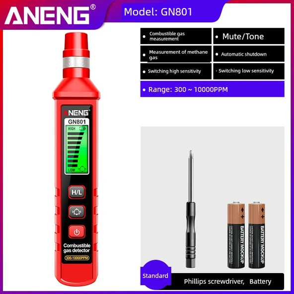 Doğal Gaz Kaçak Dedektörü GN801 - Standart Model