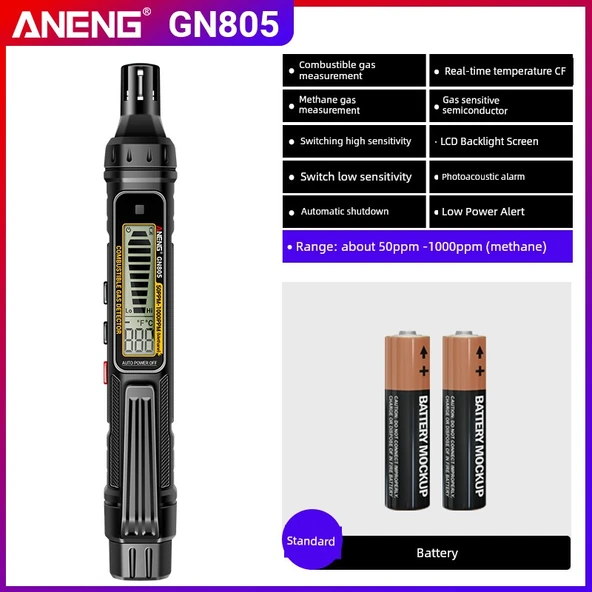 Doğal Gaz Kaçak Dedektörü GN805 - Standart Model