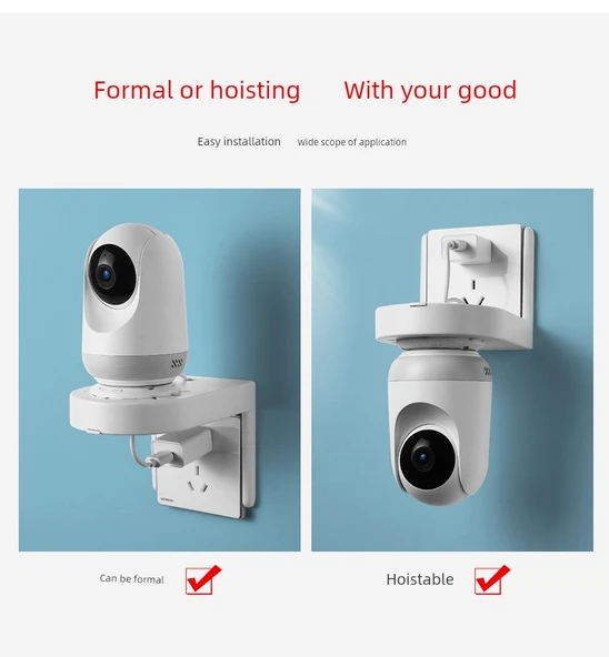 Xiaomi Fluorite Kamera Duvar Montaj Braketi - Tek Tip 86 Yuva için Flip-Chip - 11