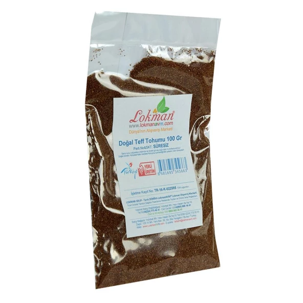 Saf Doğal Katkısız Teff Tohumu Tef Tohumlu Çayı 100Gr Mini Paket - 4
