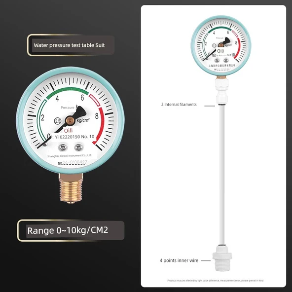Su Basınç Ölçer 0-10kg 4 Min Dış Dişli Direkt Tip