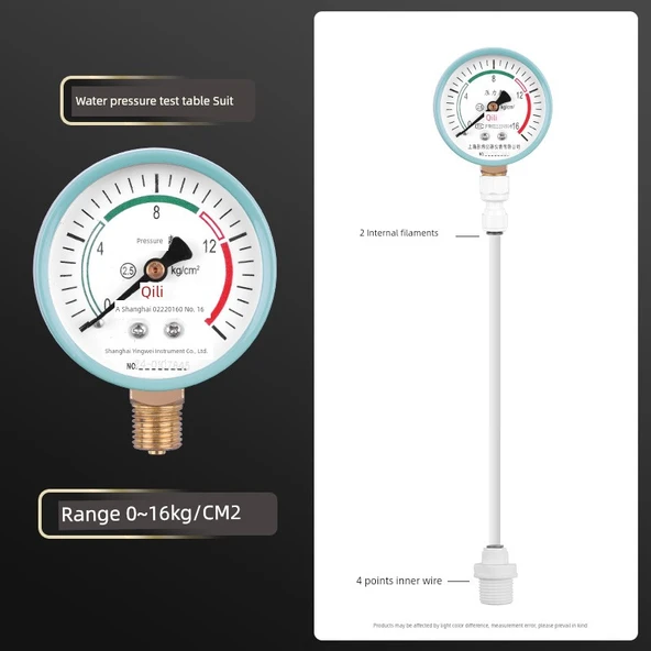 Su Basınç Ölçer 0-16kg 4 Min Dış Dişli Direkt Tip