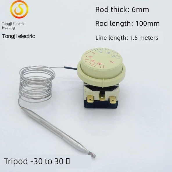 Ayarlanabilir Termostat Vanası - Tripod -30-+30 Derece 1.5 Metre Kablo