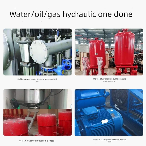 Y60 Basınç Ölçer - 0-1.6Mpa - M14 1.5 Diş - Standart - Darbeye Dayanıklı - 5