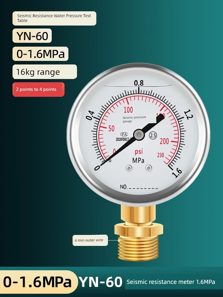 Sismik Su Basınç Test Tablosu 0-1.6MPa - 2 ila 4 Çıkışlı