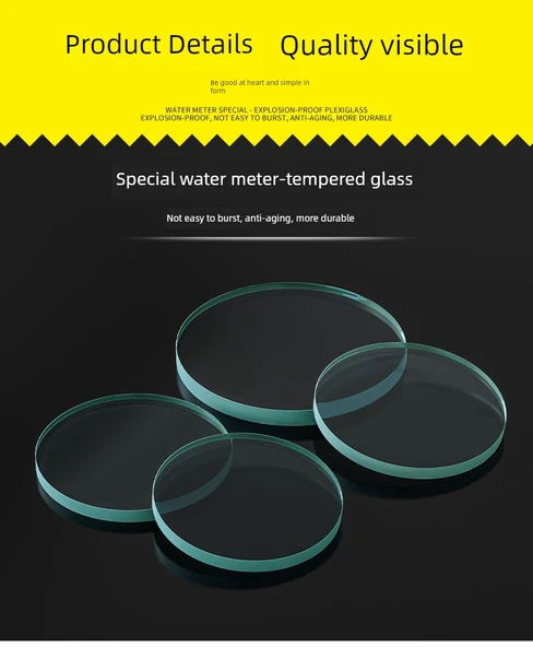 Dış Mekan Su Sayacı Donma Önleyici Aksesuar - 101mm * 8mm Temperli Cam - 11