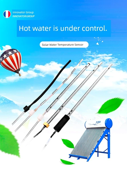 Solar Su Isıtıcı Sıcaklık ve Seviye Sensörü - Yan/Üst Montaj 4 Çekirdekli Silikon Çelik Şerit Fiş - 3