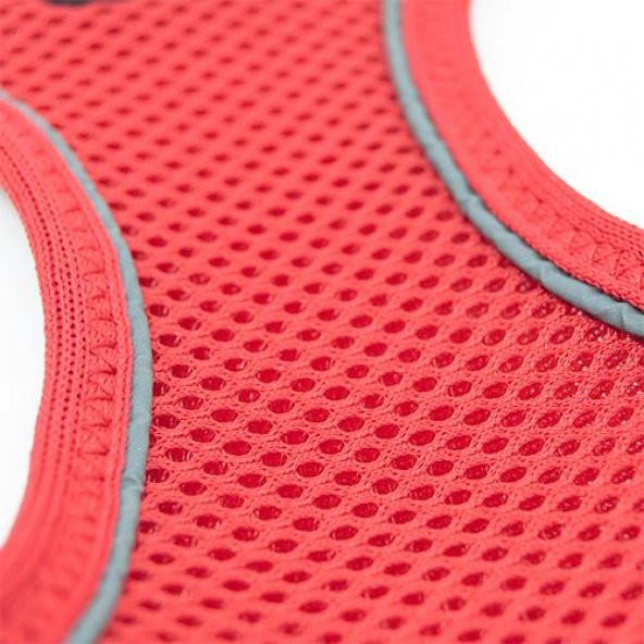 Tailpetz Air Mesh Harness Göğüs Tasması Neon Kırmızı 2XSmall - 3