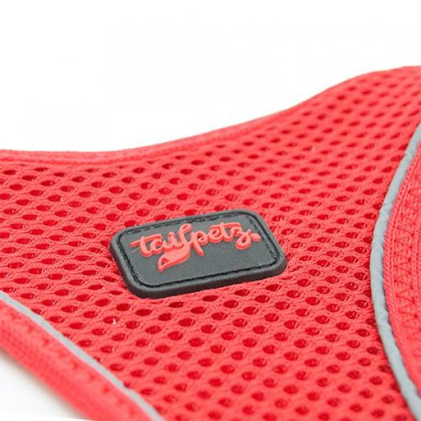 Tailpetz Air Mesh Harness Göğüs Tasması Neon Kırmızı 2XSmall - 5