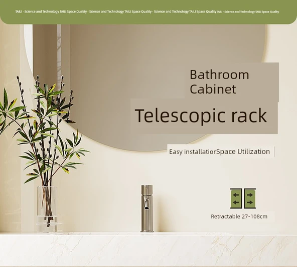 Lavabo Altı Rafı - 47-68 cm Uzunluk, 42 cm Genişlik, 32 cm Yükseklik - Resim 7