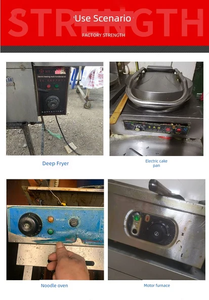 Termal Anahtar Termostat - Mavi Kapak AC16A 50-300 Kırmızı 2 Açılı - 5