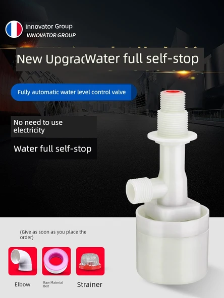Otomatik Giriş Şamandıra Vanası - 4/6 Nokta Nötr Uzatma + 4 Nokta 80 Mesh Küresel Vana Seti - 2