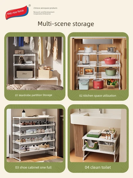 Lavabo Altı Rafı - 47-68 cm Uzunluk, 42 cm Genişlik, 32 cm Yükseklik - Resim 5