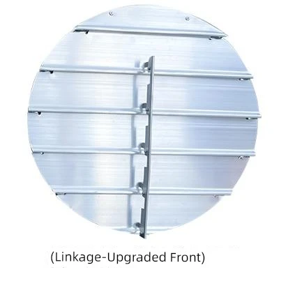 Paslanmaz Çelik Panjurlu Aspiratör - 10 inç 2.5# Alüminyum Alaşımlı 30cm Bağlantılı