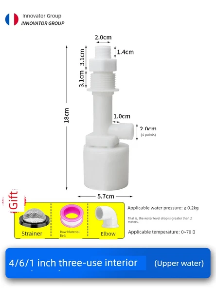 Otomatik Giriş Şamandıra Vanası - DN15/DN20/DN25 4/6 Dakika/1 inç Üç Kullanımlı