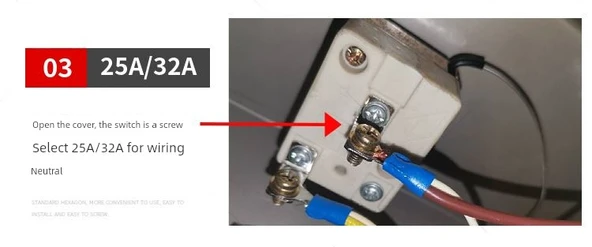 Termal Anahtar Termostat - Mavi Kapak AC16A 50-300 Kırmızı 2 Açılı - 8