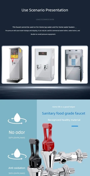 Elektrikli Su Isıtıcı Musluk - 4 Nokta Siyah Çift Bölüm (Soğuk Su için Özel) - 8