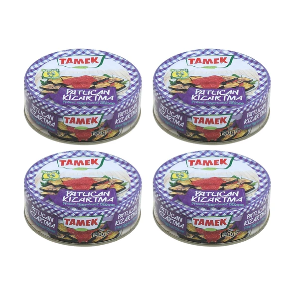 Tamek Patlıcan Kızartma 190 gr x 4 Adet ürün görseli